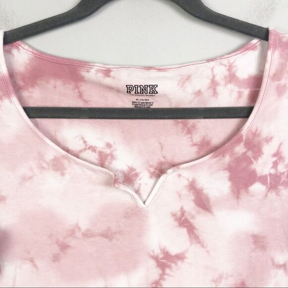 VICTORIA’S SECRET PINK | Long Sleeve Tie Dye Bodysuit Pink White Thong M - Picture 4 of 10